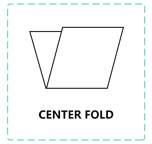 end-fold, center-fold, Manhattan fold comparison for woven labels