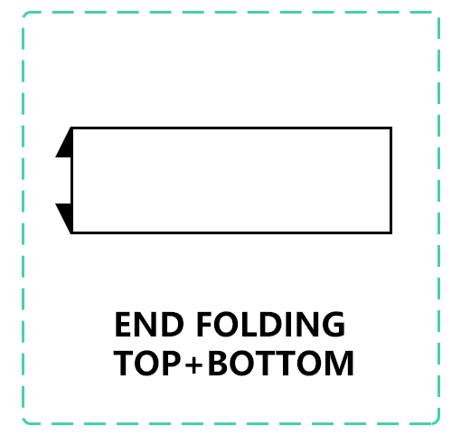 end-fold, center-fold, Manhattan fold comparison for woven labels