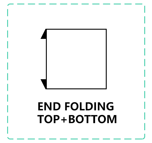 end-fold, center-fold, Manhattan fold comparison for woven labels