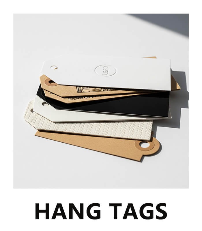 Custom hang tags for clothing sample