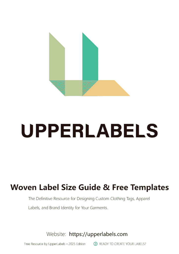UpperLabels Woven Label Size Templates v1 页面 1