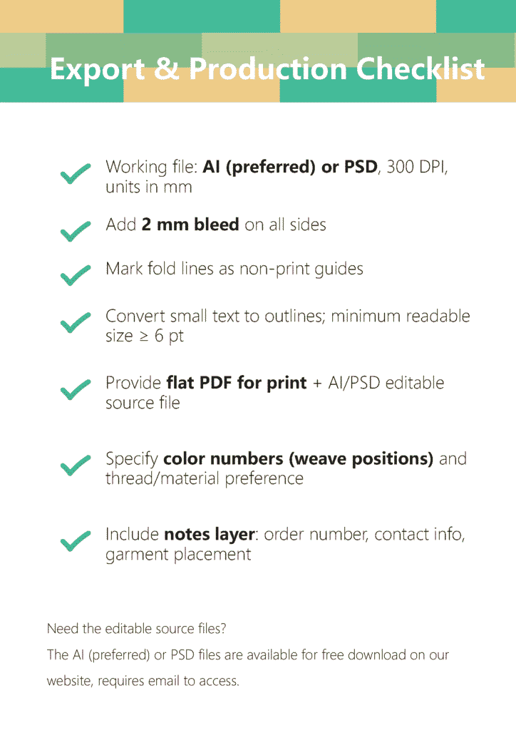 UpperLabels Woven Label Size Templates v1 页面 7