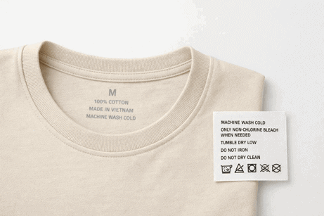 heat transfer vs printed fabric labels on clothing