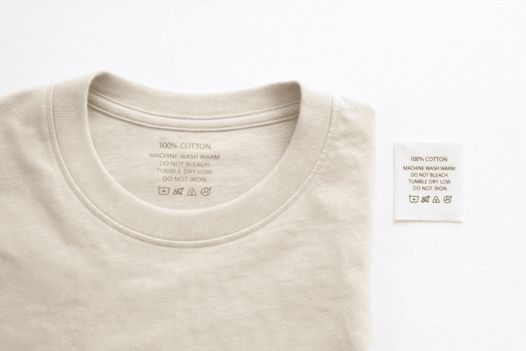 heat transfer vs printed fabric labels on clothing