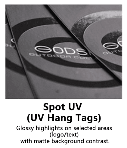 Spot UV UV Hang Tags