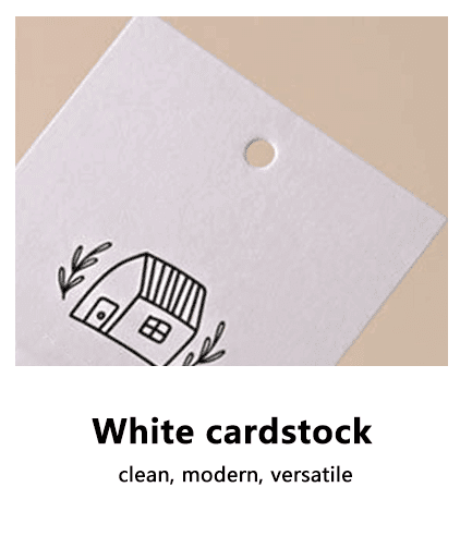 White cardstock
